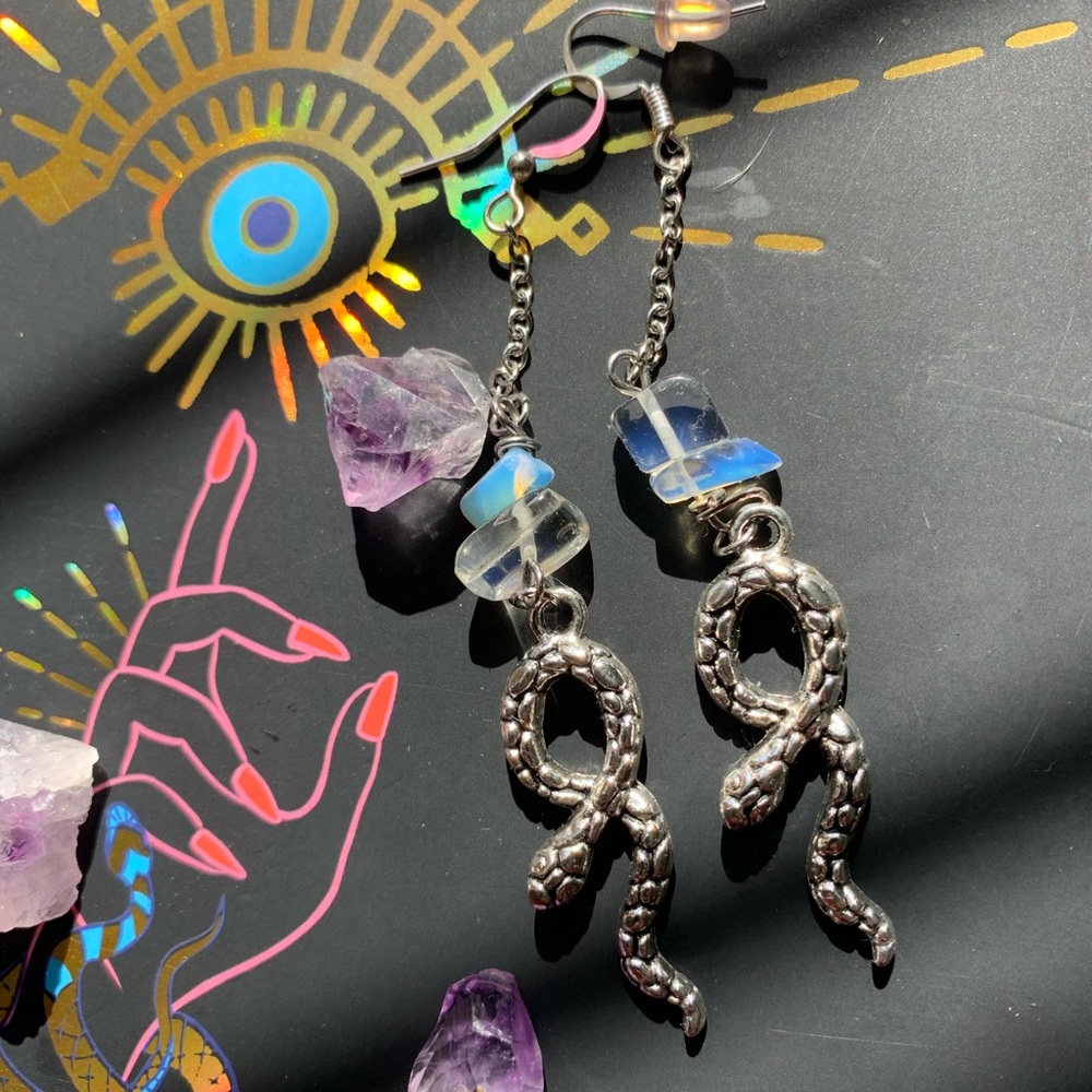 Snake earrings